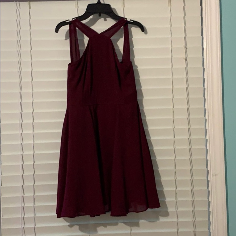 Lulus Twist Front Mini Dress